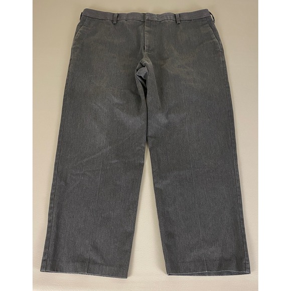 Dockers Dress Pants Men's 42x30 Gray Cotton Blend  Business Casual Trousers - Picture 1 of 16